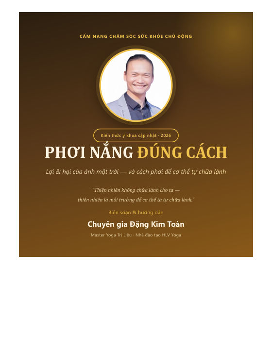 Bìa sách Phơi Nắng Đúng Cách