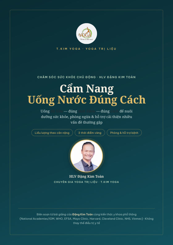 Bìa sách Cẩm nang Uống Nước Đúng Cách