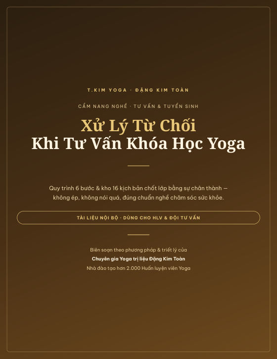 Bìa sách Xử Lý Từ Chối — Khoá học Yoga