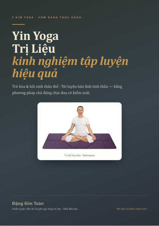 Bìa sách Cẩm nang Yin Yoga hiệu quả